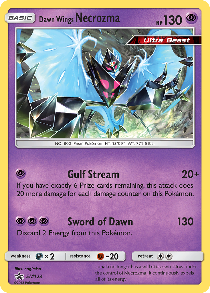 Dawn Wings Necrozma (SM123) [Sun & Moon: Black Star Promos] | Jomio and Rueliete's Cards and Comics