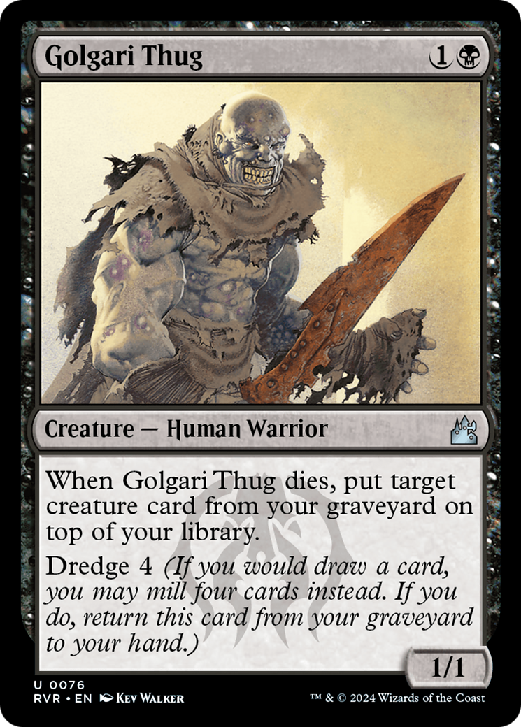 Golgari Thug [Ravnica Remastered] | Jomio and Rueliete's Cards and Comics