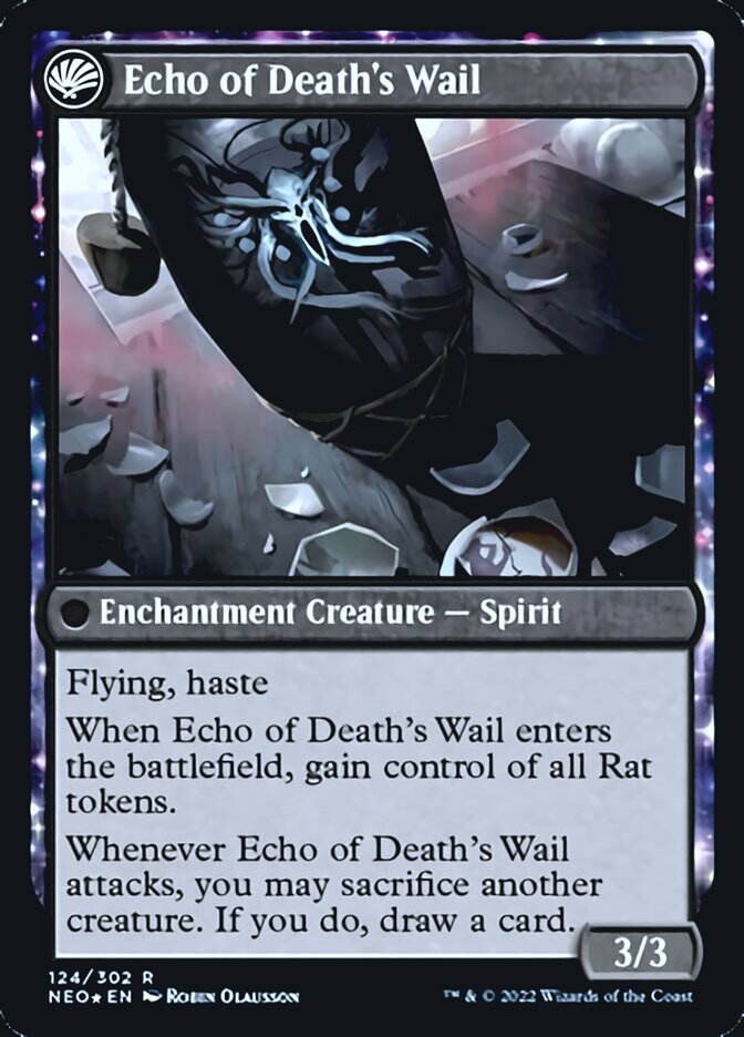 Tribute to Horobi // Echo of Death's Wail [Kamigawa: Neon Dynasty Prerelease Promos] | Jomio and Rueliete's Cards and Comics