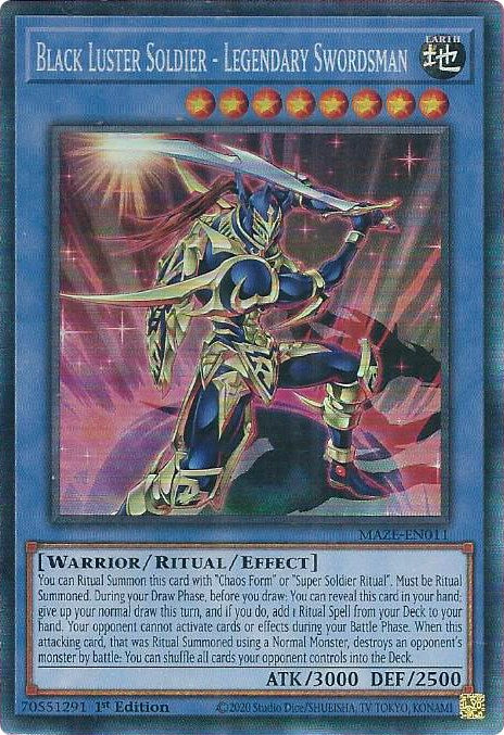 Black Luster Soldier - Legendary Swordsman [MAZE-EN011] Collector's Rare | Jomio and Rueliete's Cards and Comics