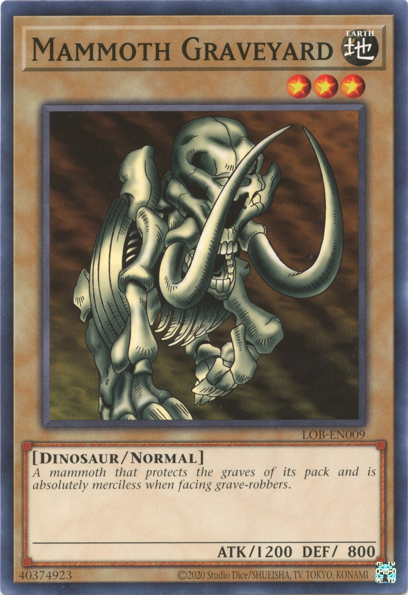 Mammoth Graveyard (25th Anniversary) [LOB-EN009] Common | Jomio and Rueliete's Cards and Comics