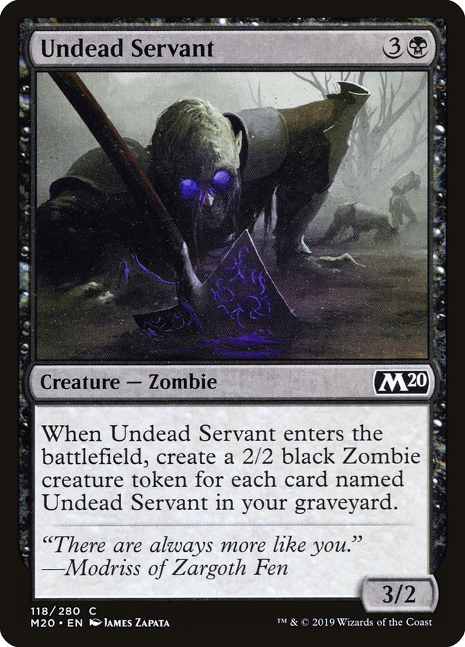 Undead Servant [Core Set 2020] | Jomio and Rueliete's Cards and Comics