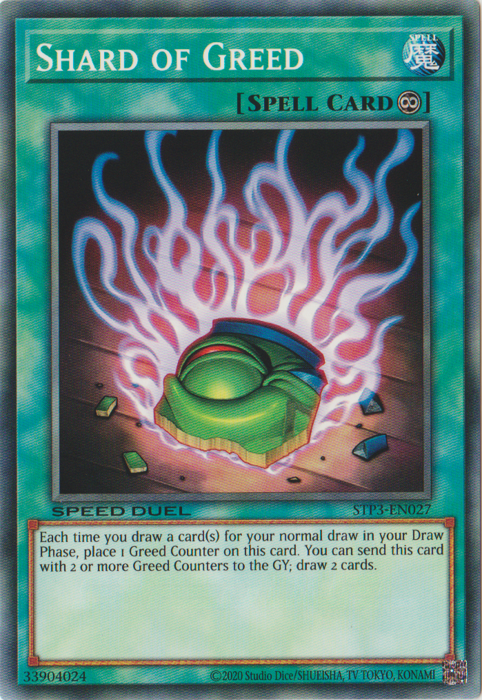 Shard of Greed [STP3-EN027] Common | Jomio and Rueliete's Cards and Comics