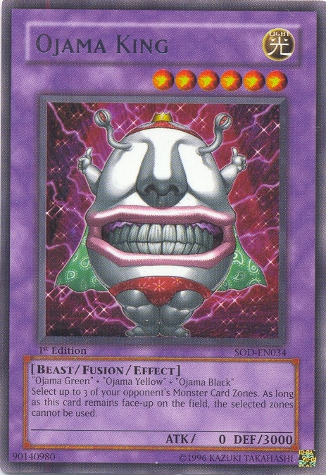 Ojama King [SOD-EN034] Rare | Jomio and Rueliete's Cards and Comics