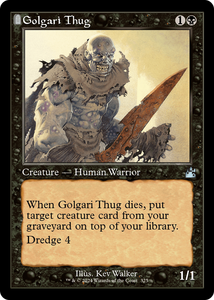 Golgari Thug (Retro Frame) [Ravnica Remastered] | Jomio and Rueliete's Cards and Comics