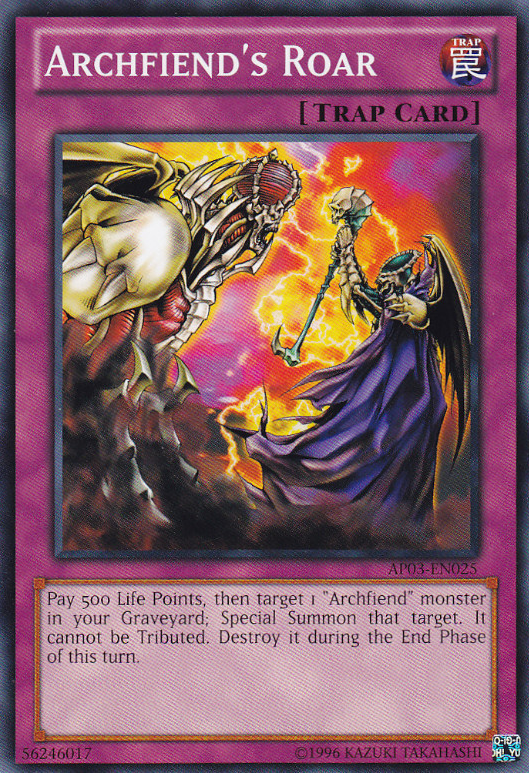 Archfiend's Roar [AP03-EN025] Common | Jomio and Rueliete's Cards and Comics
