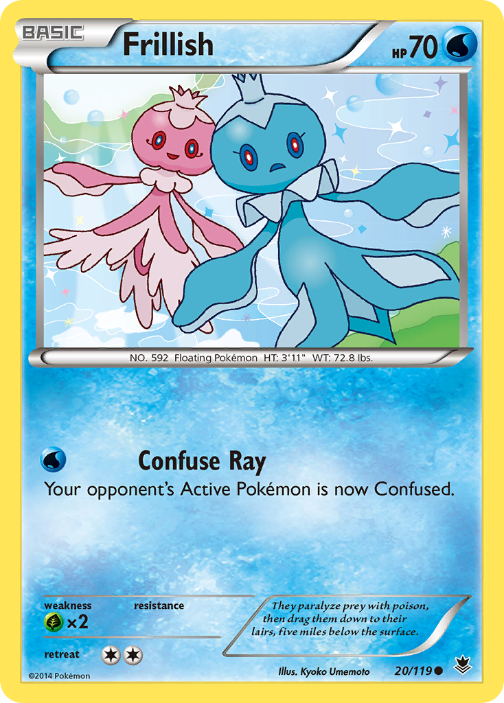 Frillish (20/119) [XY: Phantom Forces] | Jomio and Rueliete's Cards and Comics
