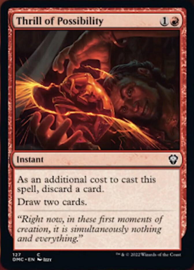 Thrill of Possibility [Dominaria United Commander] | Jomio and Rueliete's Cards and Comics