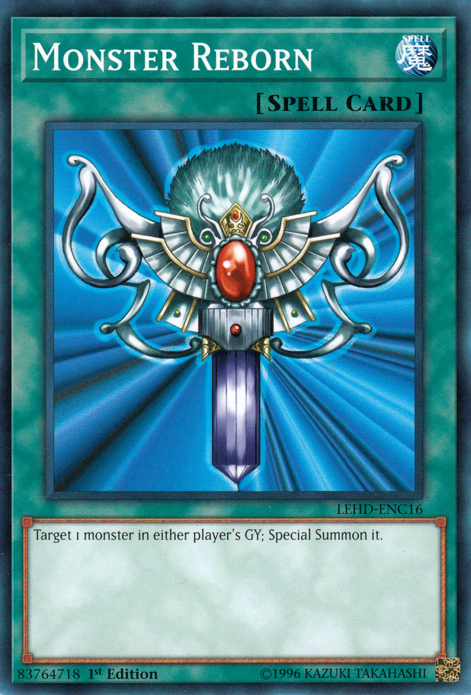 Monster Reborn (C) [LEHD-ENC16] Common | Jomio and Rueliete's Cards and Comics