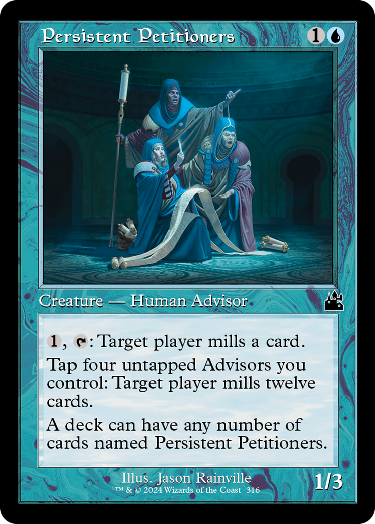 Persistent Petitioners (Retro Frame) [Ravnica Remastered] | Jomio and Rueliete's Cards and Comics