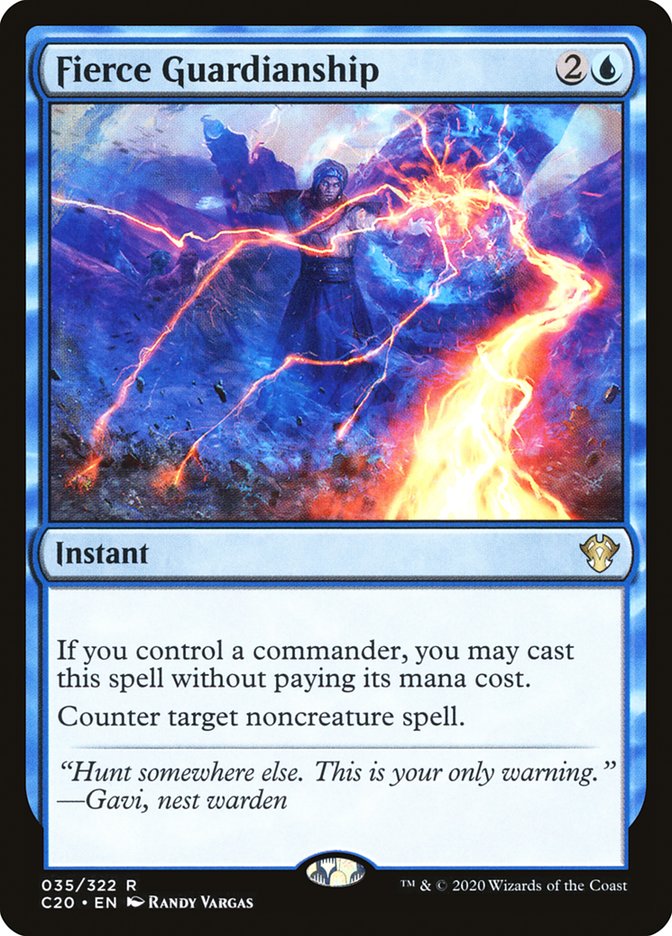Fierce Guardianship [Commander 2020] | Jomio and Rueliete's Cards and Comics
