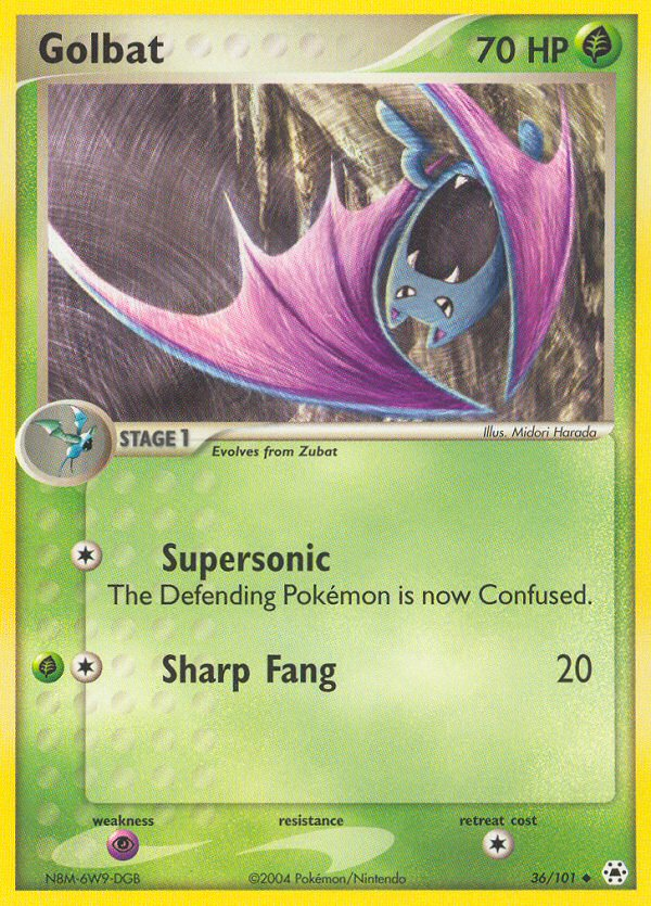 Golbat (36/101) [EX: Hidden Legends] | Jomio and Rueliete's Cards and Comics