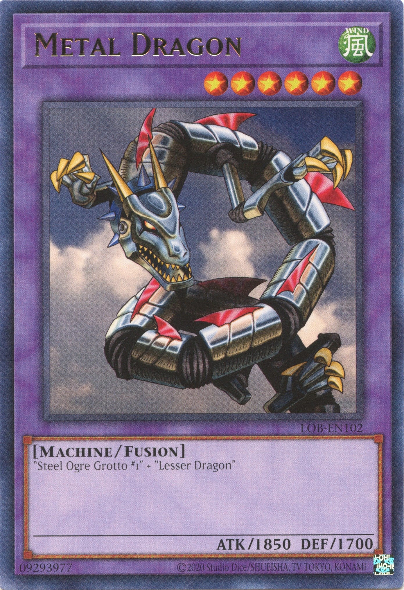 Metal Dragon (25th Anniversary) [LOB-EN102] Rare | Jomio and Rueliete's Cards and Comics