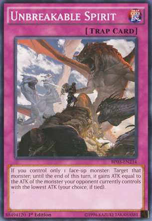 Unbreakable Spirit [BP03-EN234] Common | Jomio and Rueliete's Cards and Comics