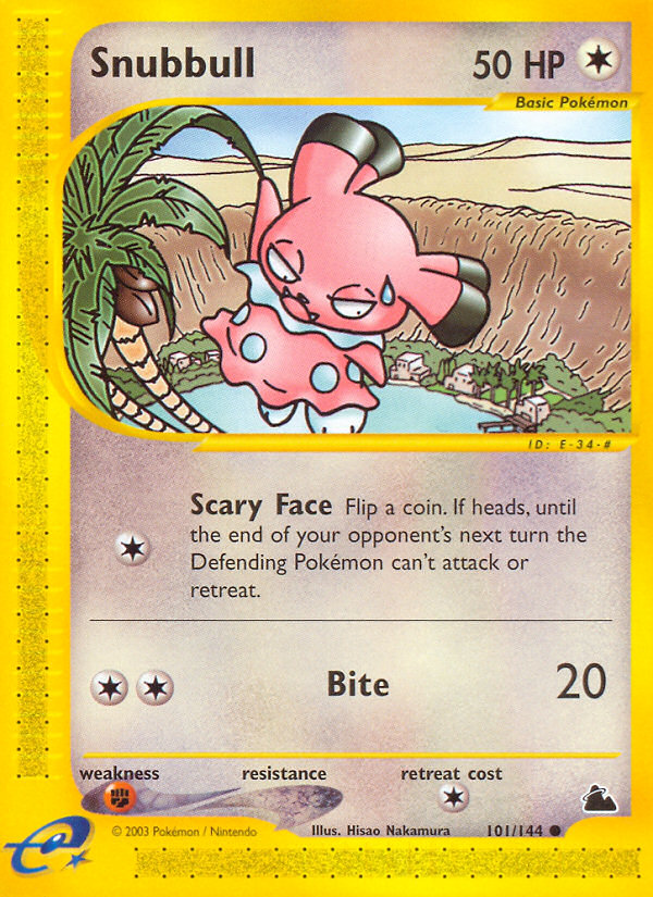 Snubbull (101/144) [Skyridge] | Jomio and Rueliete's Cards and Comics
