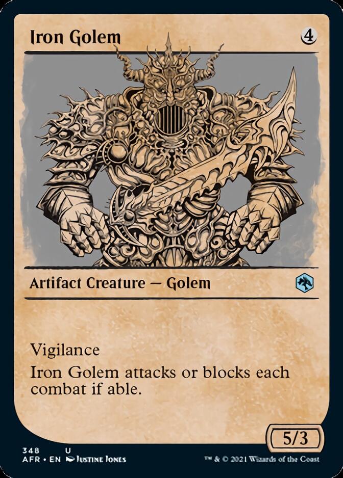 Iron Golem (Showcase) [Dungeons & Dragons: Adventures in the Forgotten Realms] | Jomio and Rueliete's Cards and Comics