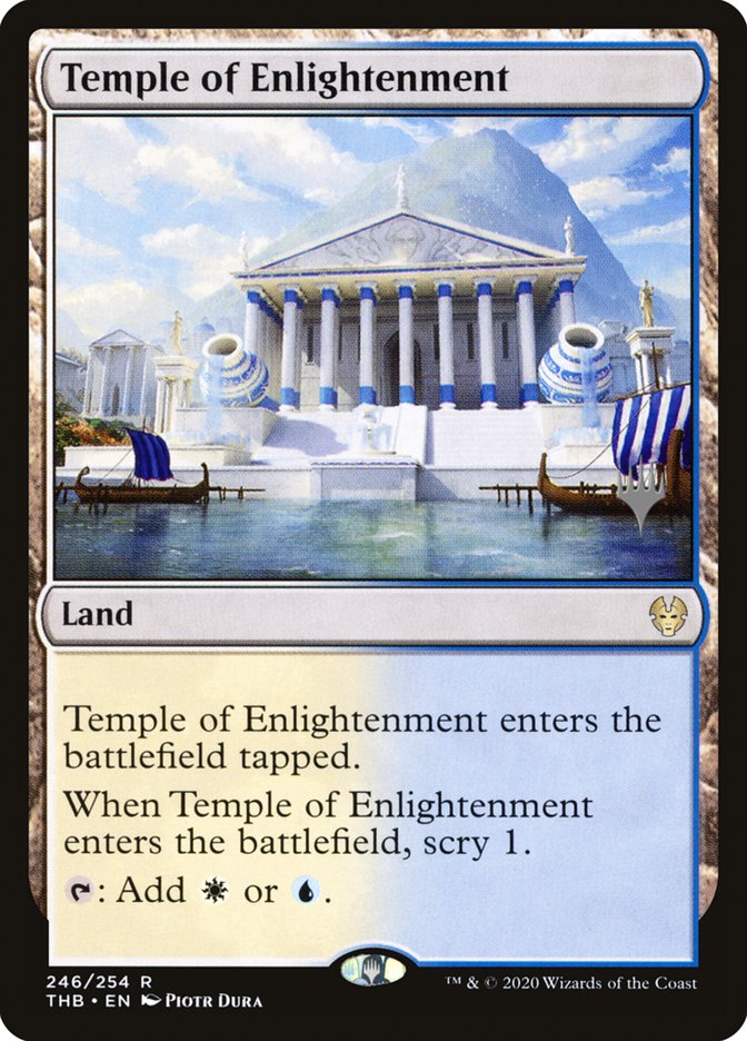 Temple of Enlightenment (Promo Pack) [Theros Beyond Death Promos] | Jomio and Rueliete's Cards and Comics