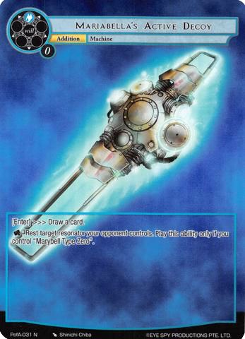 Mariabella's Active Decoy (Full Art) (PofA-031) [Alice Origin IV: Prologue of Attoractia] | Jomio and Rueliete's Cards and Comics