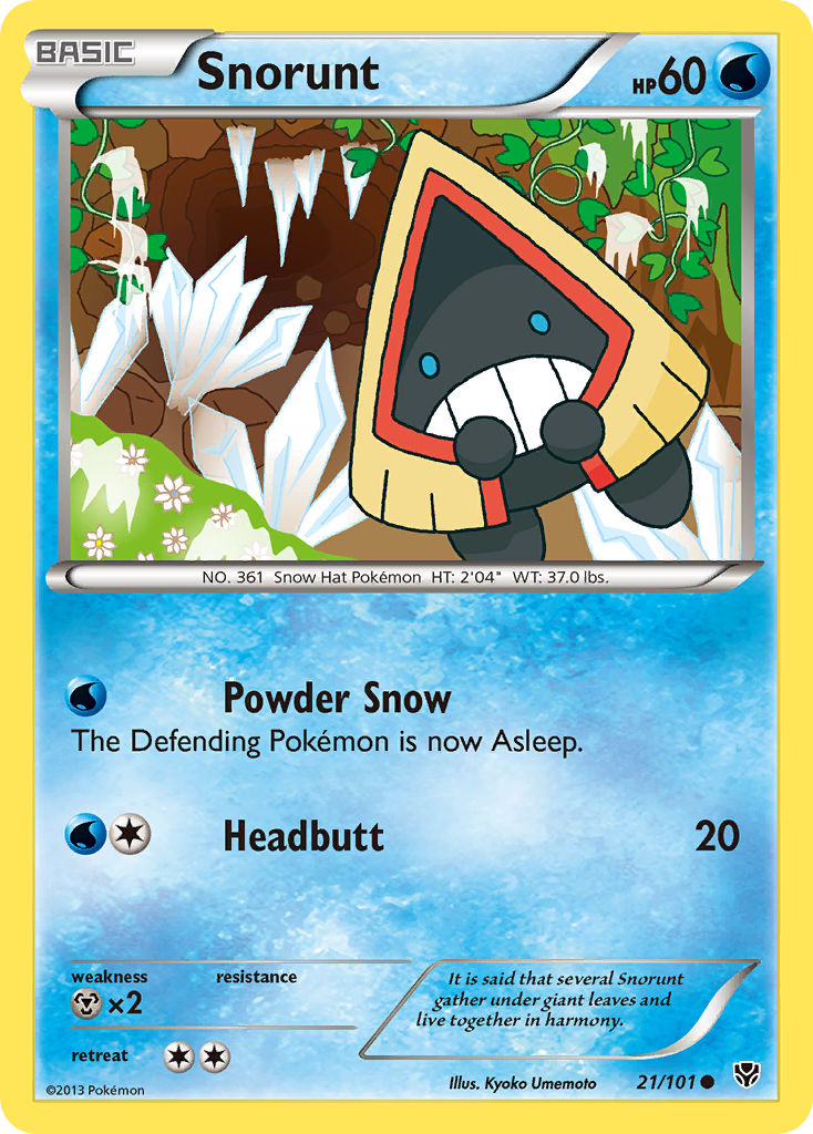 Snorunt (21/101) [Black & White: Plasma Blast] | Jomio and Rueliete's Cards and Comics