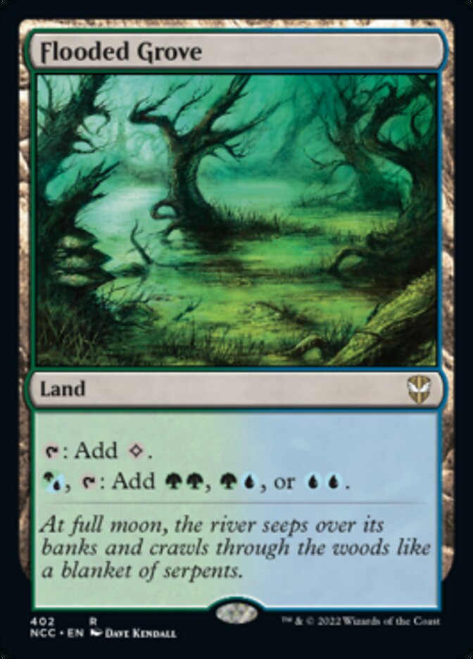 Flooded Grove [Streets of New Capenna Commander] | Jomio and Rueliete's Cards and Comics