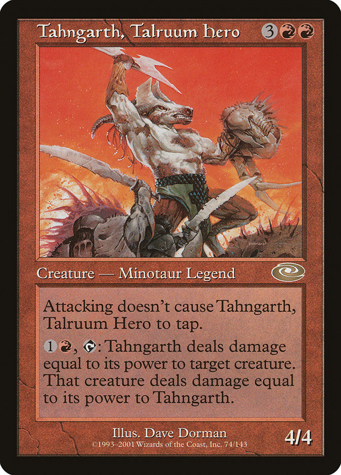 Tahngarth, Talruum Hero (Dave Dorman) [Planeshift] | Jomio and Rueliete's Cards and Comics