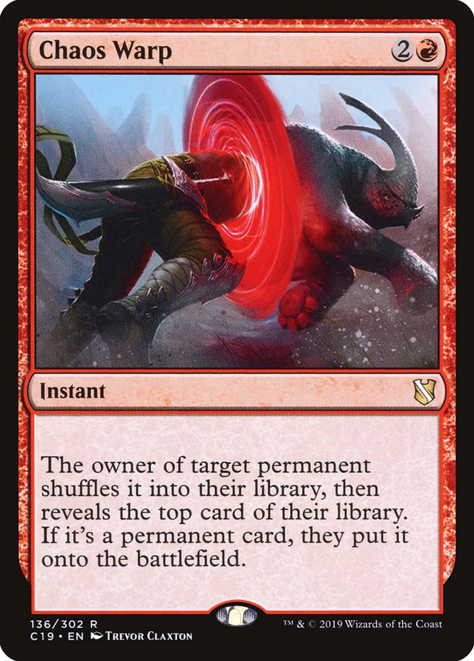 Chaos Warp [Commander 2019] | Jomio and Rueliete's Cards and Comics