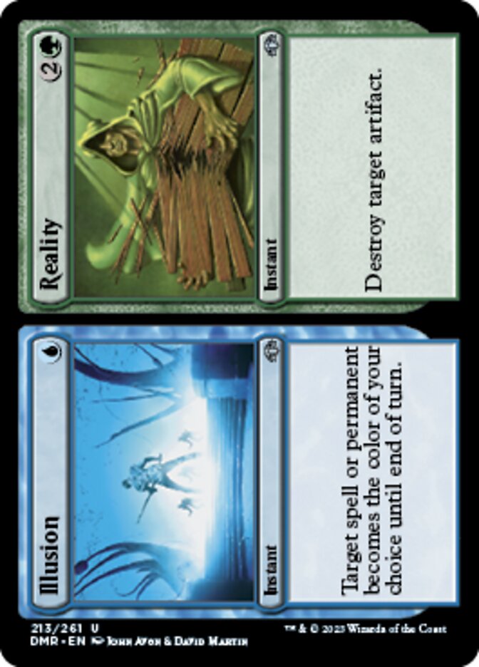 Illusion // Reality [Dominaria Remastered] | Jomio and Rueliete's Cards and Comics