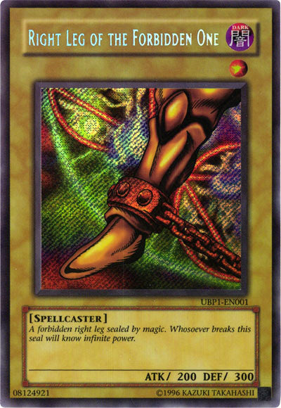 Right Leg of the Forbidden One [UBP1-EN001] Secret Rare | Jomio and Rueliete's Cards and Comics