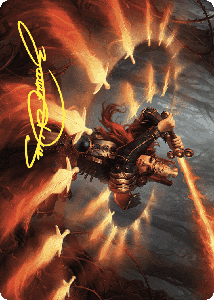 Heartflame Duelist Art Card (Gold-Stamped Signature) [Wilds of Eldraine Art Series] | Jomio and Rueliete's Cards and Comics