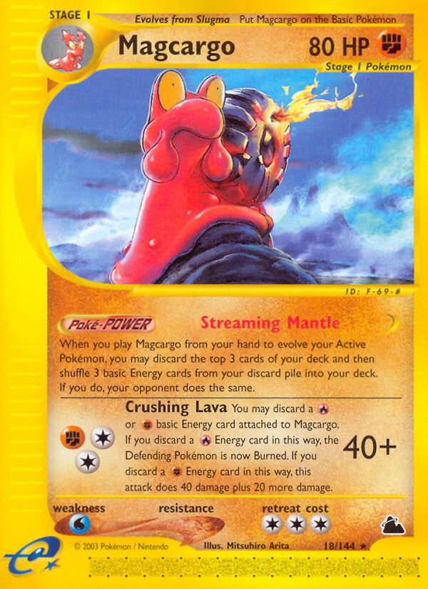 Magcargo (18/144) [Skyridge] | Jomio and Rueliete's Cards and Comics
