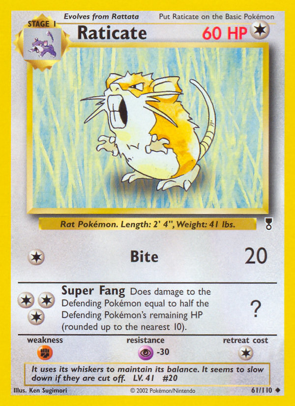 Raticate (61/110) [Legendary Collection] | Jomio and Rueliete's Cards and Comics