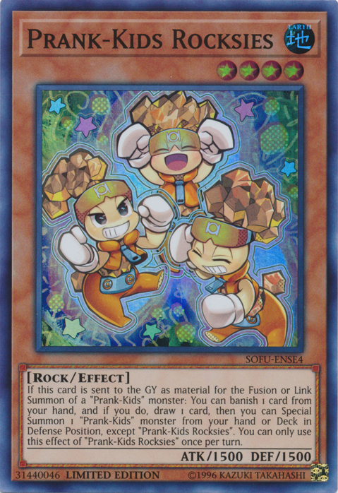Prank-Kids Rocksies [SOFU-ENSE4] Super Rare | Jomio and Rueliete's Cards and Comics