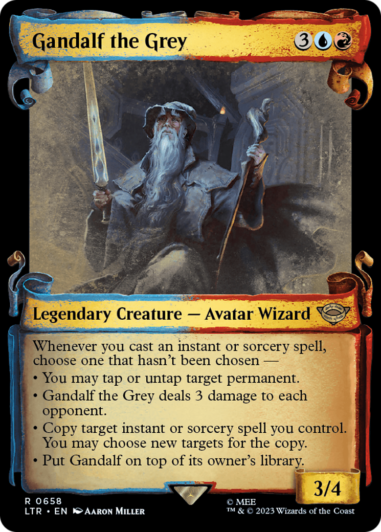 Gandalf the Grey [The Lord of the Rings: Tales of Middle-Earth Showcase Scrolls] | Jomio and Rueliete's Cards and Comics
