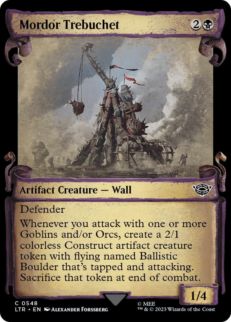 Mordor Trebuchet [The Lord of the Rings: Tales of Middle-Earth Showcase Scrolls] | Jomio and Rueliete's Cards and Comics