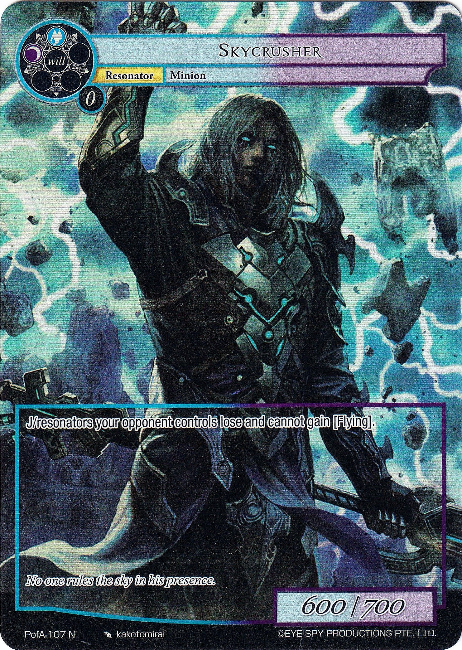 Skycrusher (Full Art) (PofA-107) [Alice Origin IV: Prologue of Attoractia] | Jomio and Rueliete's Cards and Comics