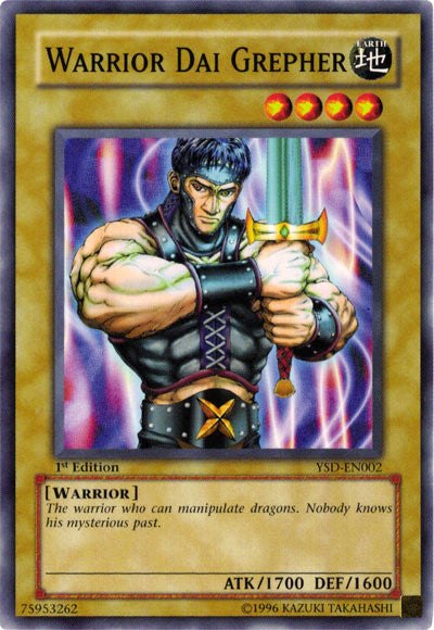 Warrior Dai Grepher [YSD-EN002] Common | Jomio and Rueliete's Cards and Comics