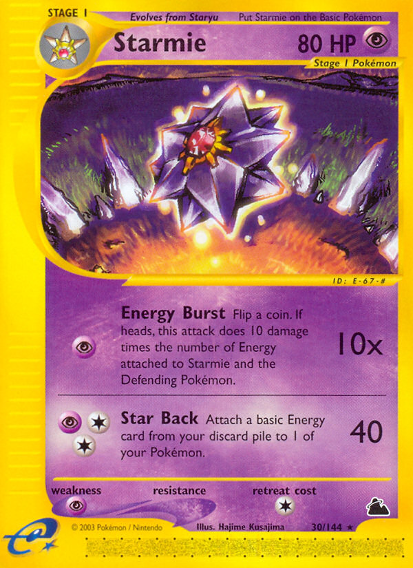 Starmie (30/144) [Skyridge] | Jomio and Rueliete's Cards and Comics