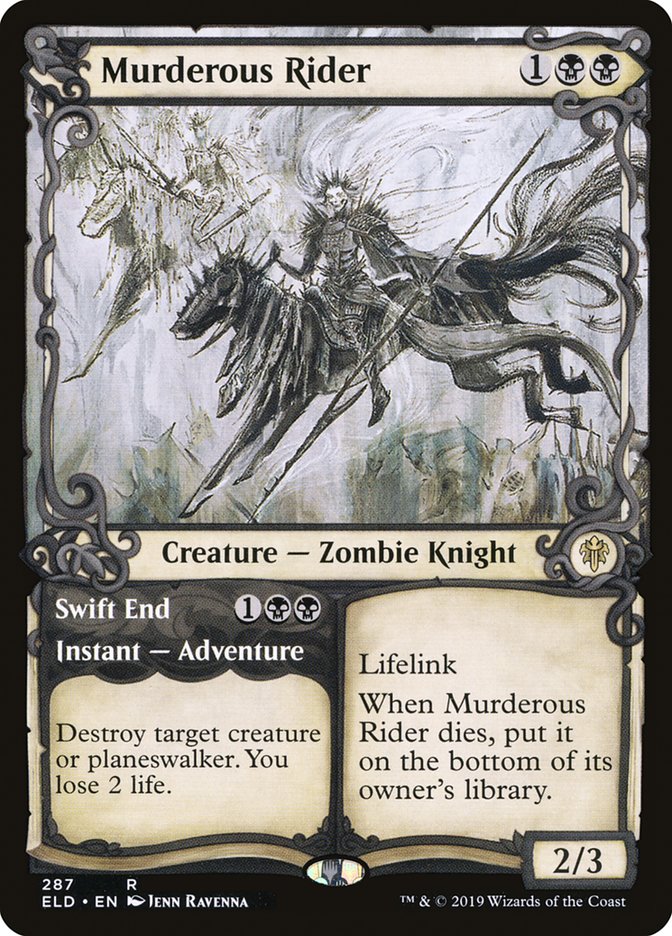 Murderous Rider // Swift End (Showcase) [Throne of Eldraine] | Jomio and Rueliete's Cards and Comics