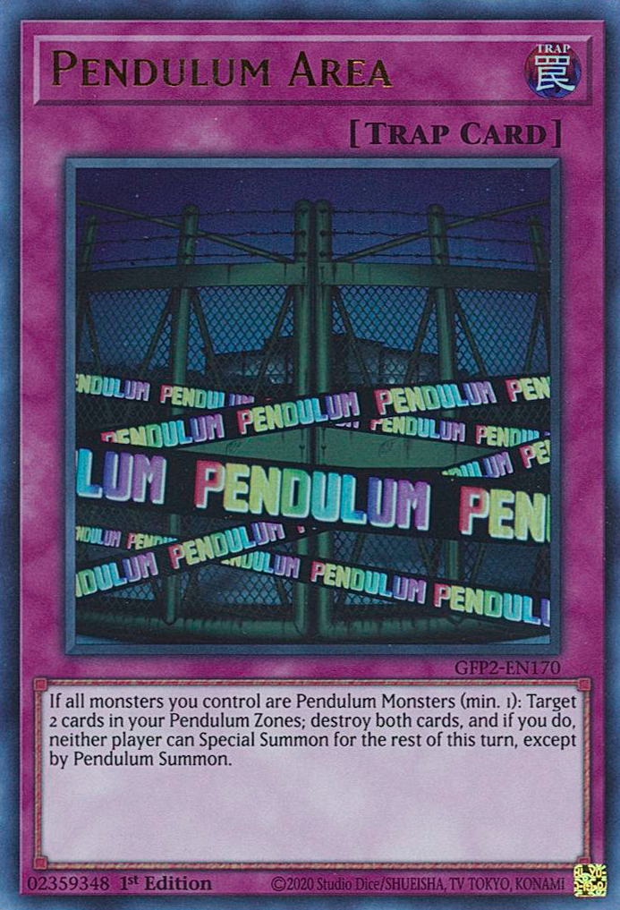 Pendulum Area [GFP2-EN170] Ultra Rare | Jomio and Rueliete's Cards and Comics