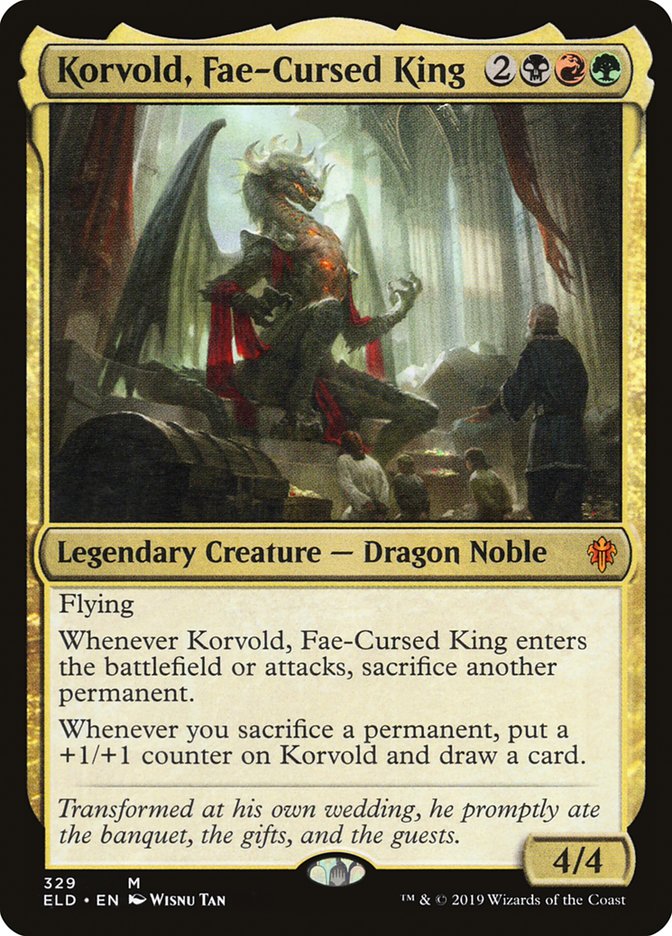 Korvold, Fae-Cursed King [Throne of Eldraine] | Jomio and Rueliete's Cards and Comics