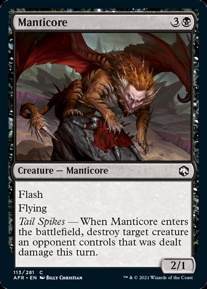 Manticore [Dungeons & Dragons: Adventures in the Forgotten Realms] | Jomio and Rueliete's Cards and Comics