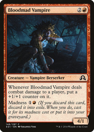 Bloodmad Vampire [Shadows over Innistrad] | Jomio and Rueliete's Cards and Comics