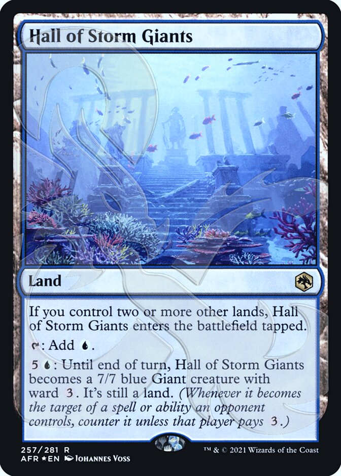 Hall of Storm Giants (Ampersand Promo) [Dungeons & Dragons: Adventures in the Forgotten Realms Promos] | Jomio and Rueliete's Cards and Comics