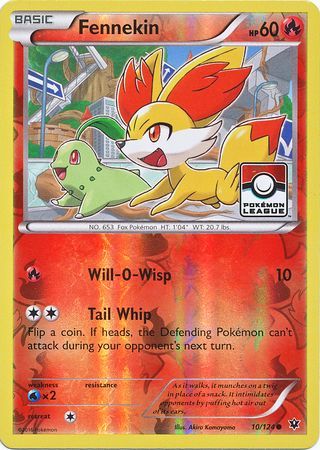 Fennekin (10/124) (League Promo) [XY: Fates Collide] | Jomio and Rueliete's Cards and Comics