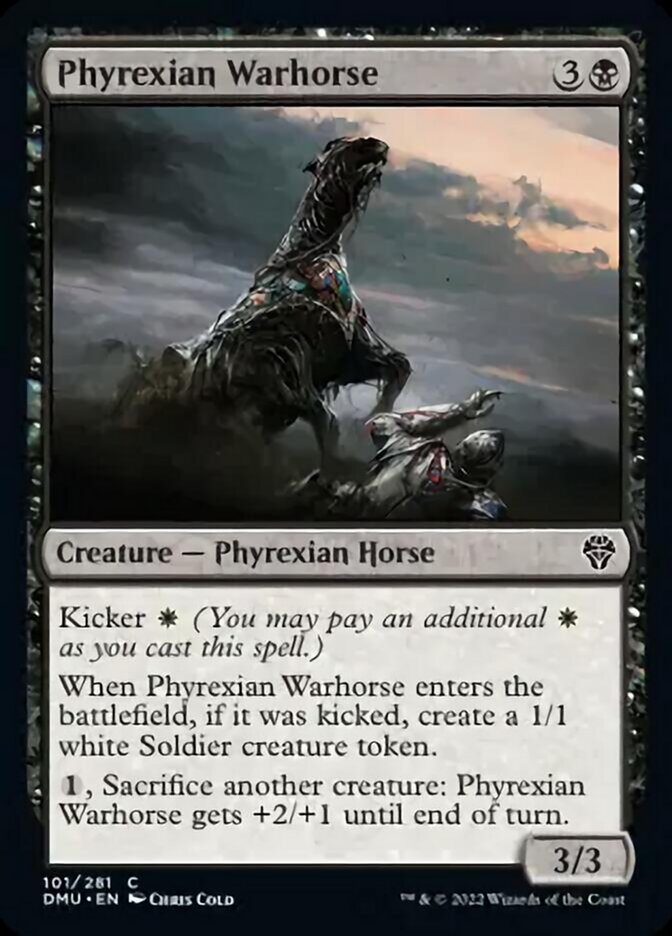 Phyrexian Warhorse [Dominaria United] | Jomio and Rueliete's Cards and Comics