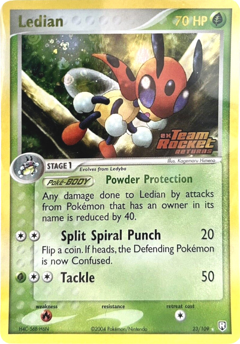 Ledian (23/109) (Stamped) [EX: Team Rocket Returns] | Jomio and Rueliete's Cards and Comics