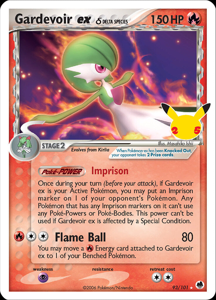 Gardevoir ex (93/101) (Delta Species) [Celebrations: 25th Anniversary - Classic Collection] | Jomio and Rueliete's Cards and Comics