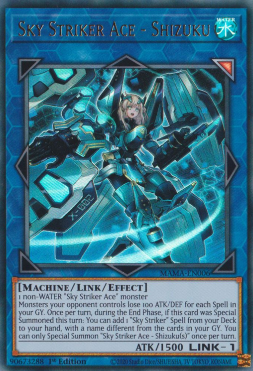 Sky Striker Ace - Shizuku [MAMA-EN006] Ultra Rare | Jomio and Rueliete's Cards and Comics