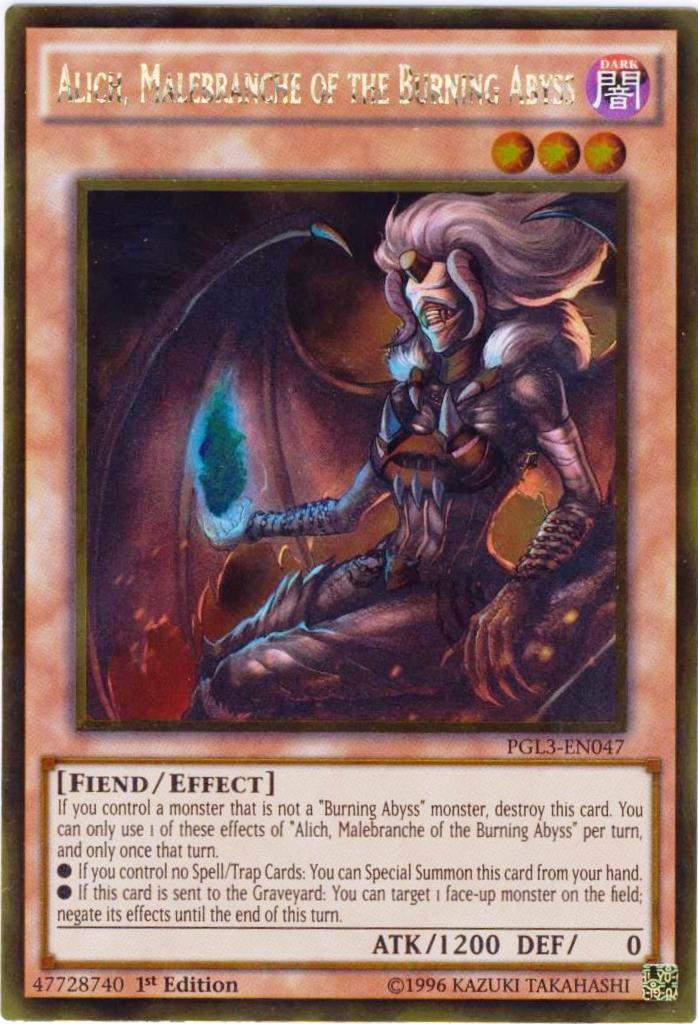 Alich, Malebranche of the Burning Abyss [PGL3-EN047] Gold Rare | Jomio and Rueliete's Cards and Comics