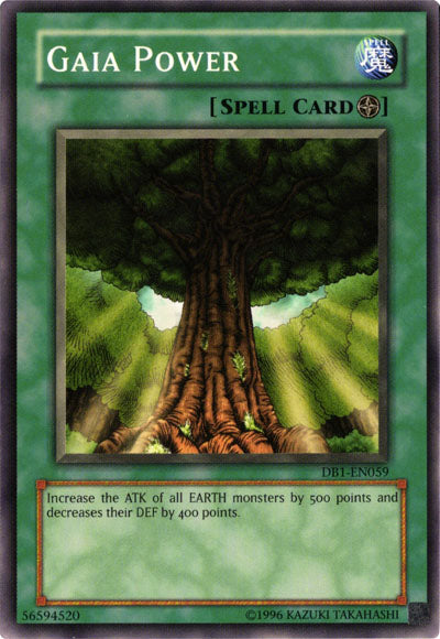 Gaia Power [DB1-EN059] Common | Jomio and Rueliete's Cards and Comics